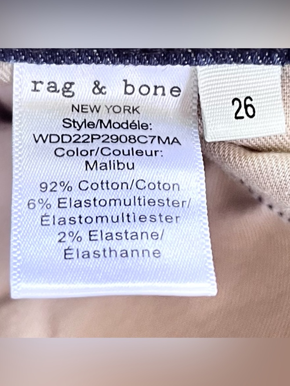 Women’s rag & bone Casey High Rise Flare Jeans in Denim Blue Malibu Wash (26) - Picture 15 of 16